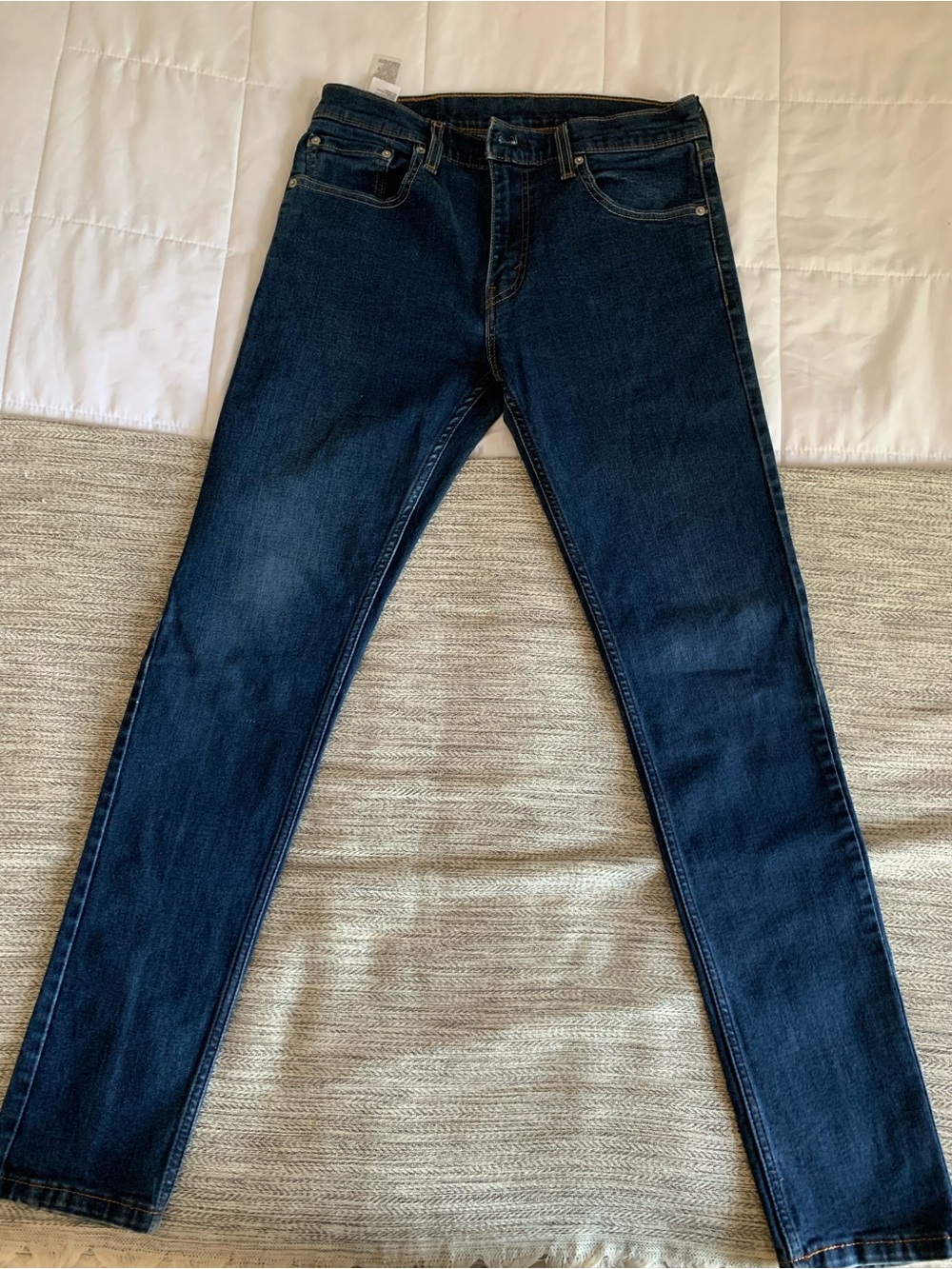 Levi's 512 Slim Straight Jeans in Dark Indigo Blue